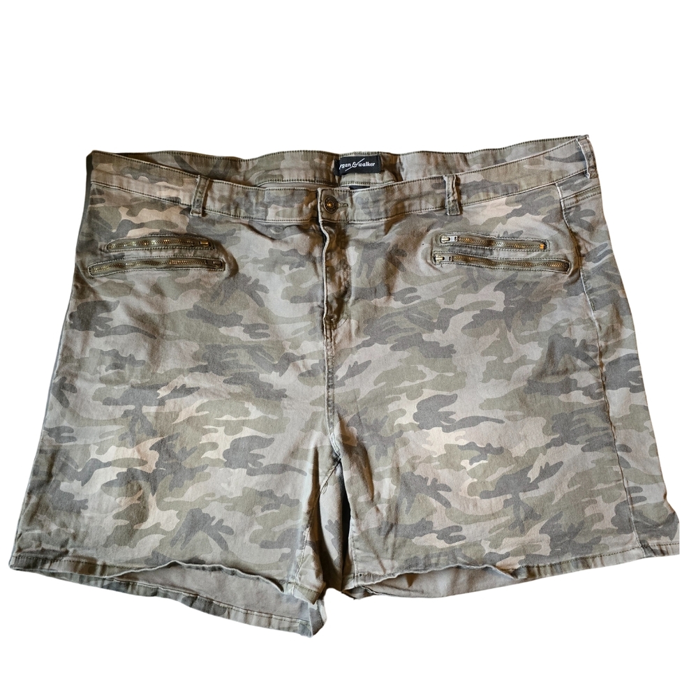 Camo Cargo Shorts with Relaxed Fit